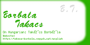borbala takacs business card